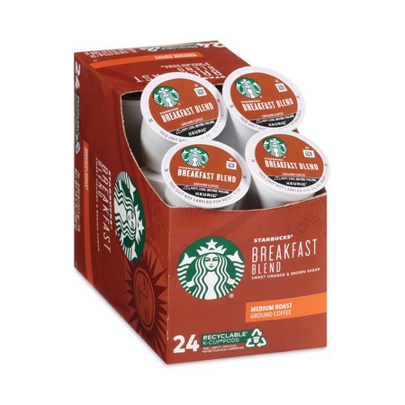 Starbucks Breakfast Blend Coffee K-Cups, PK96 PK 12433992
